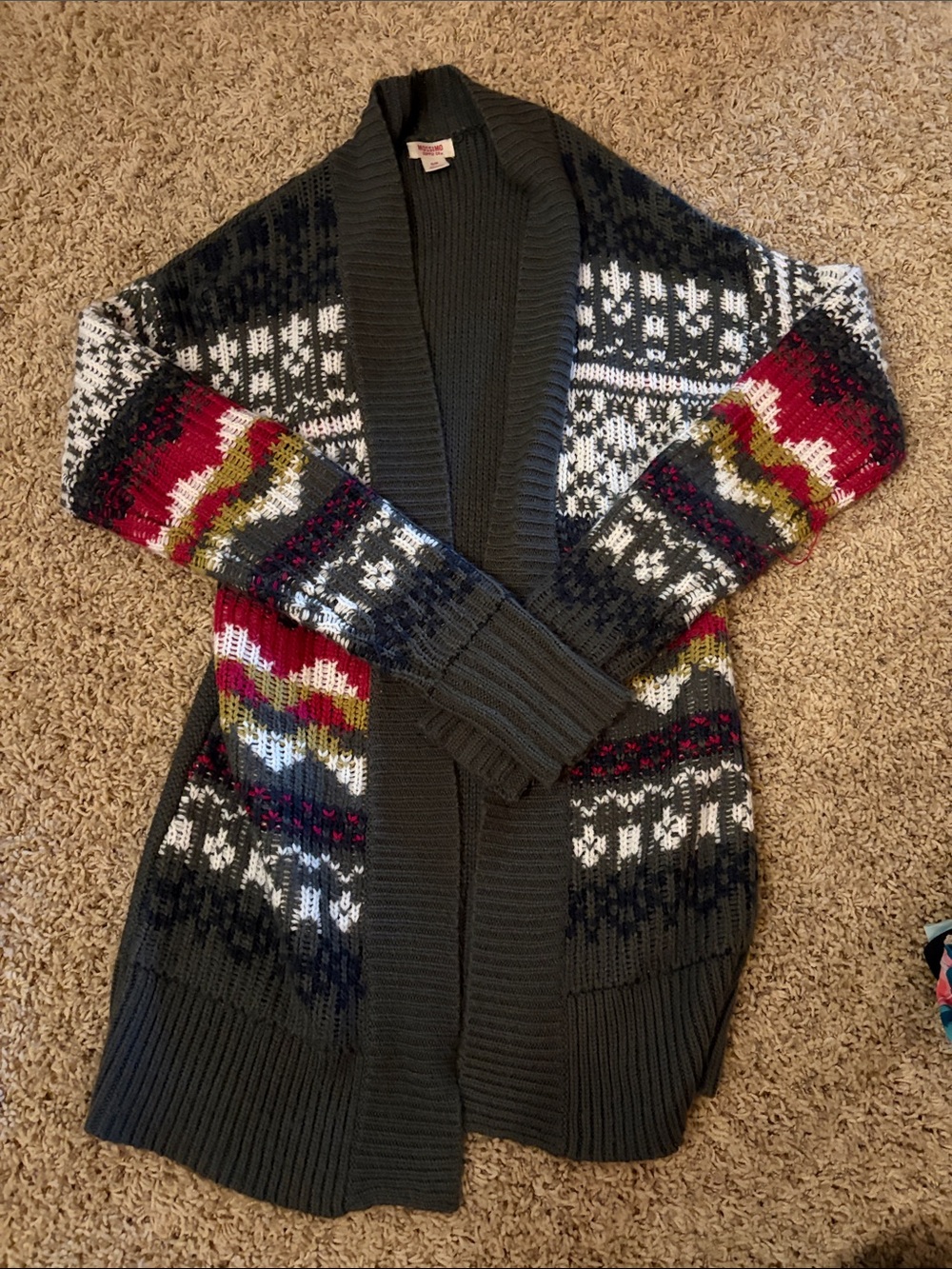 Mossimo Supply Co. Charcoal Knit Cardigan